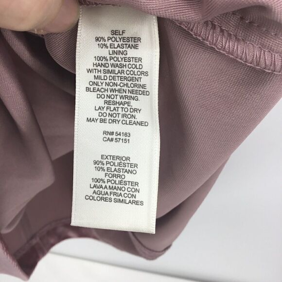 Eliza J Pink Velvet Cowl Neck Sheath Dress - Picture 7 of 7